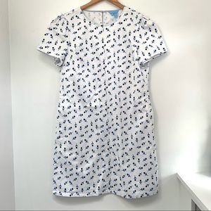 EUC Draper James Denim floral Printed Shift Dress